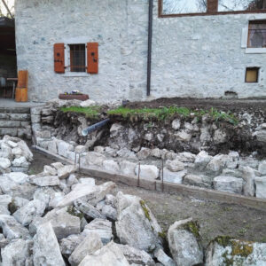 Tamar: lavori di costruzione del nuovo muretto 2