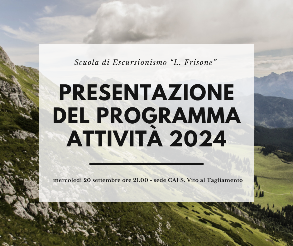 Presentazione Programma Attività 2024 – Scuola L. Frisone