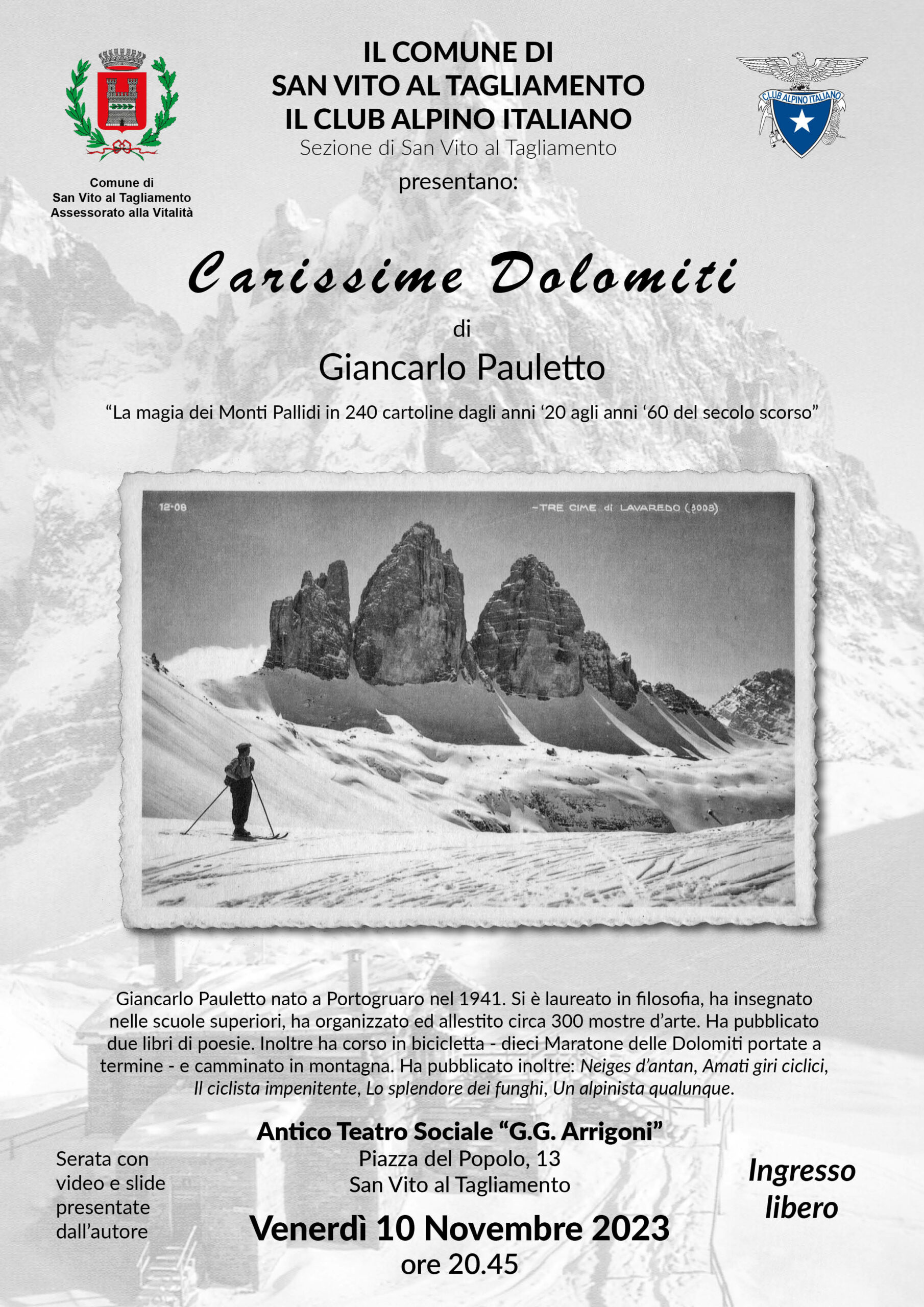 “Carissime Dolomiti” di Giancarlo Pauletto